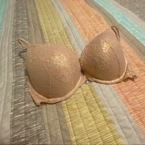 Victoria’s Secret light pink shimmer bra